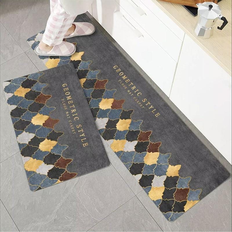 Lively® Accessoires cuisines Petit (40cm x 60cm) / Géométrique Tapis de cuisine antidérapant | Lively®